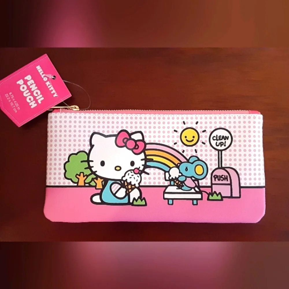 Hello Kitty Zippered Pencil Pouch